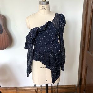 Self Portrait Plumetis Top